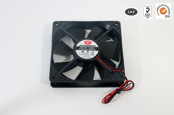 120x120x38mm DC Computer Fan Lead Wire AWG26 Opsi Output Sinyal Untuk Pendinginan CPU