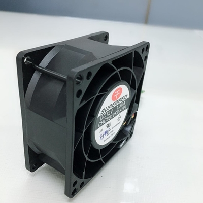 Plastik PBT DC Powered Fan 2.4W Ball / Sleeve Bearing Fan 80 X 80 X 25mm