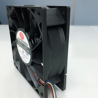 80 X 80 X 25mm DC Cooling Fan Plastik DC CPU Fan Untuk Pendinginan Industri