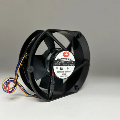 Bingkai Plastik 12V DC Brushless Fan 120mm Dengan Kawat Timbal Keluaran Sinyal AWG26