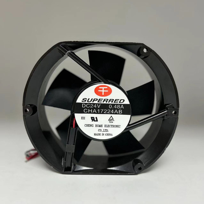 AWG26 Lead Wire 12V DC Cooling Fan 22-156 CFM Keluaran Sinyal Opsional