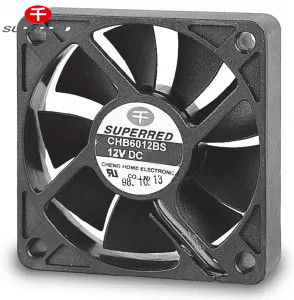 UL TUV DC Brushless Cooling Fan 1700-3600 RPM Untuk Perapian Listrik