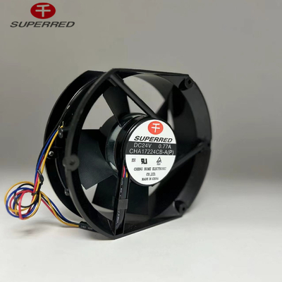 Black Plastic PBT CPU DC Fan 120x120x38mm Output Sinyal DC Cooling Fan