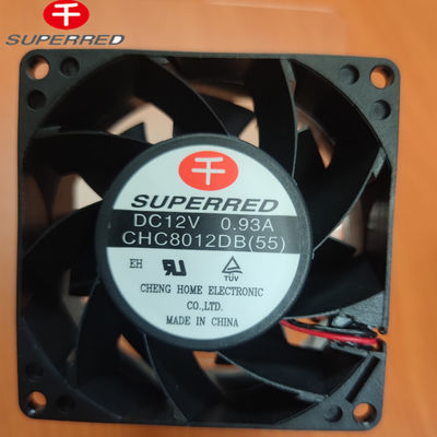 Dingin Dan Kuat 12V DC Computer Fan AWG26 Leadwire Untuk Pendingin