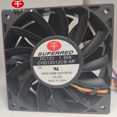 Fan CPU DC 12V Hitam Dengan Output Sinyal Untuk Pendinginan Efisien