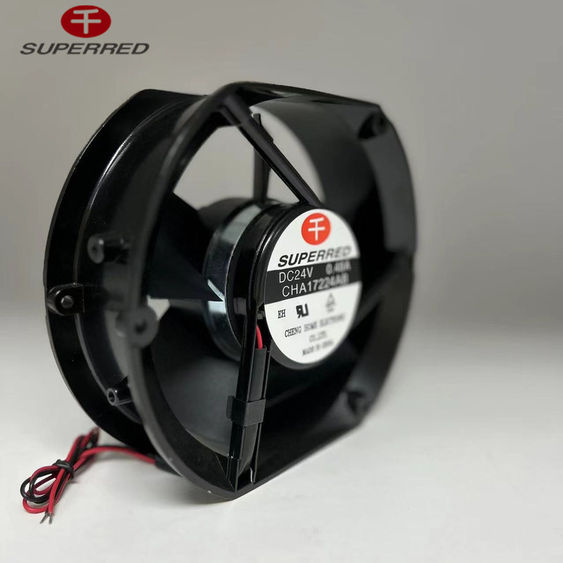 80x80x25mm CPU DC Fan 25dBA Low Noise Plastik PBT Material Hitam Warna
